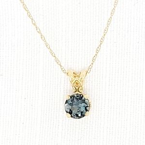 Tourmaline necklace (Rare blue color)